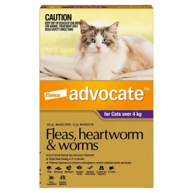 Advocate Cat Large 4kg  Purple - 3pk