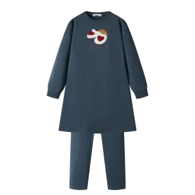 COZY SLIPPER NIGHTSHIRT-INDIGO