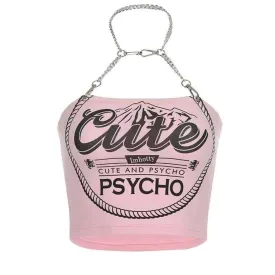 Cute & Psycho Halter Top