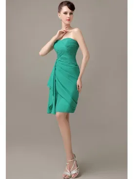 Elegant Sweetheart Chiffon Backless Sheath Bridesmaid Dresses