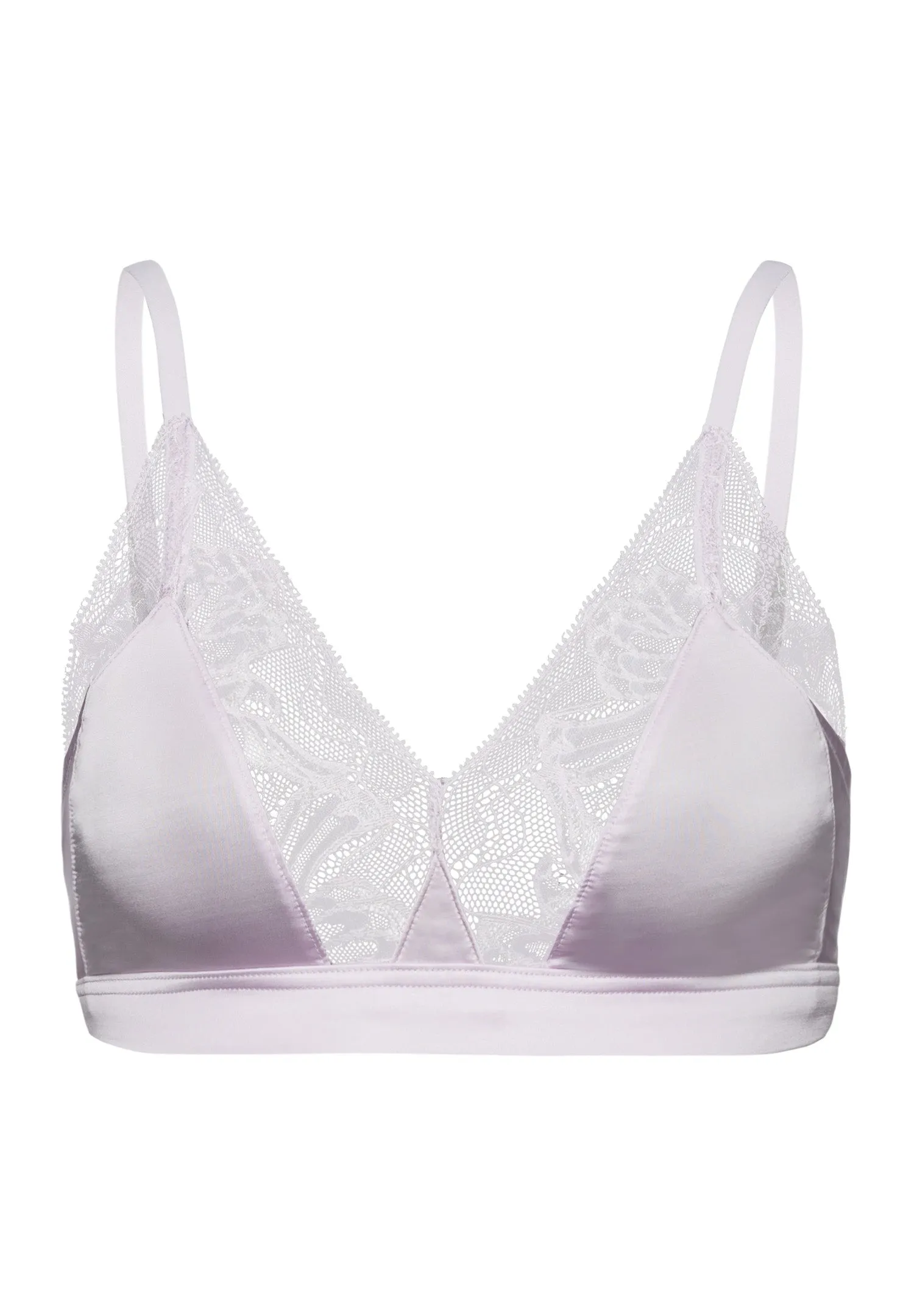 Eva Lace-Trim Soft Cup Bra | Lilac Fog 70916-2464