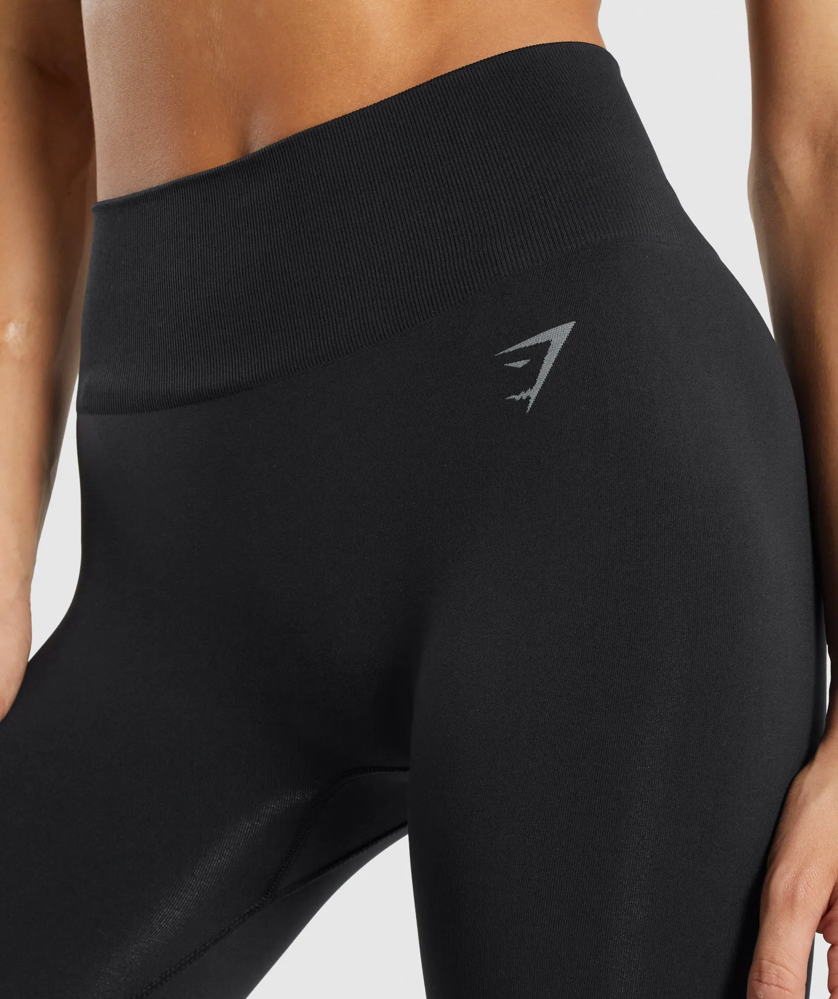 Gymshark Fit Seamless Mid Rise Leggings - Black