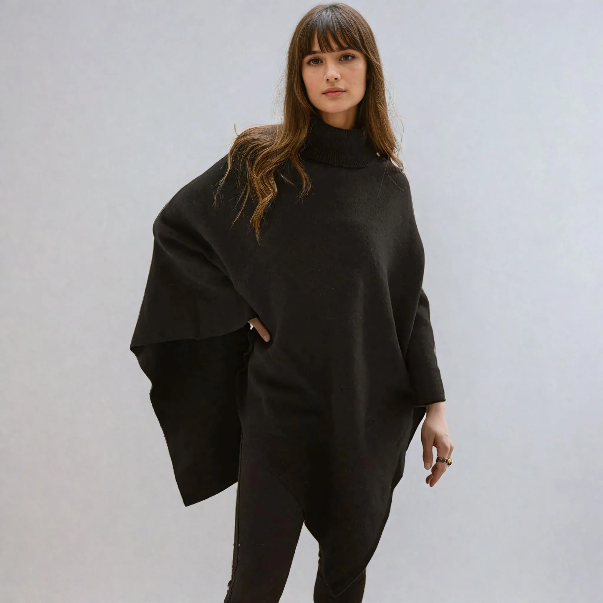 Joy Wool Poncho (Available in 2 colours)