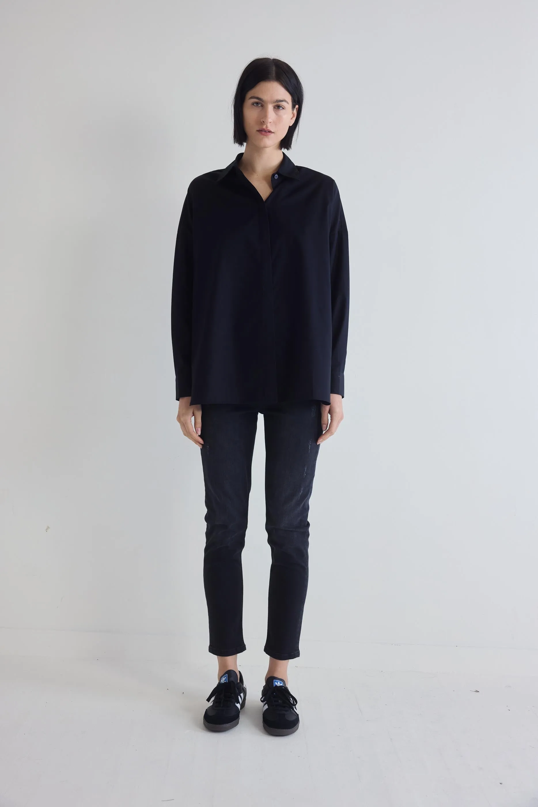 Non-Iron Refine Oversized Tunic