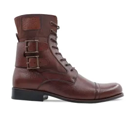 Okmok - Men's Oxblood Pebble Grain Leather Boot