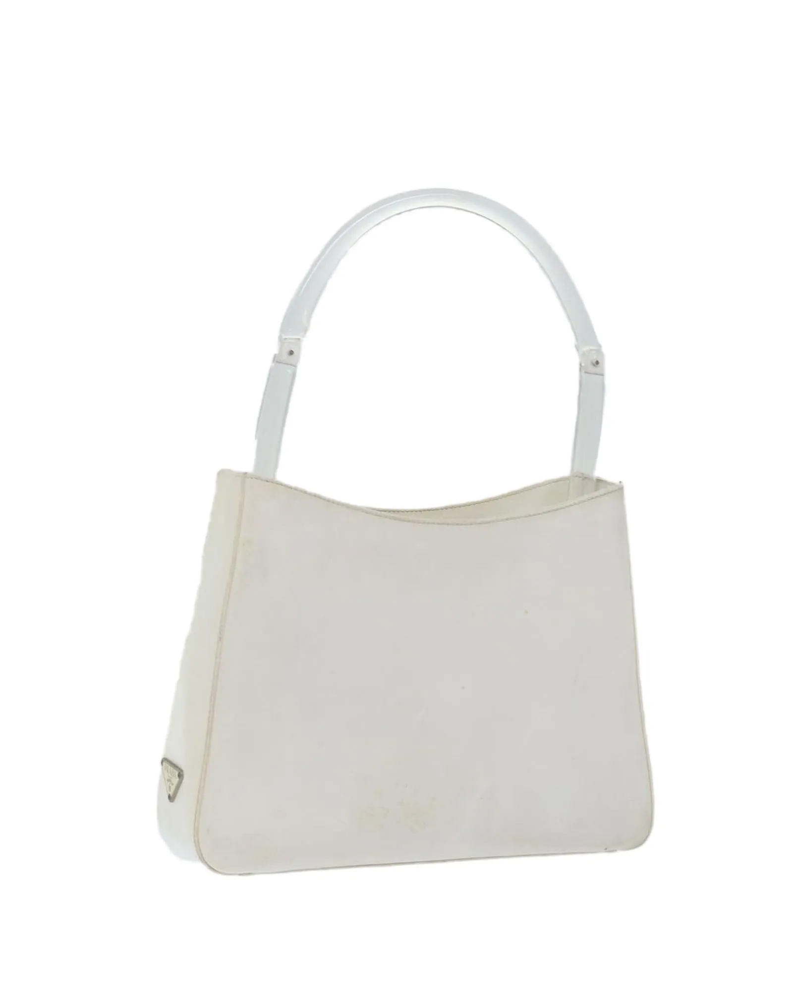 White Patent Leather Shoulder Bag