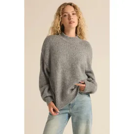 Z Supply Danica Sweater in Classic Heather Grey